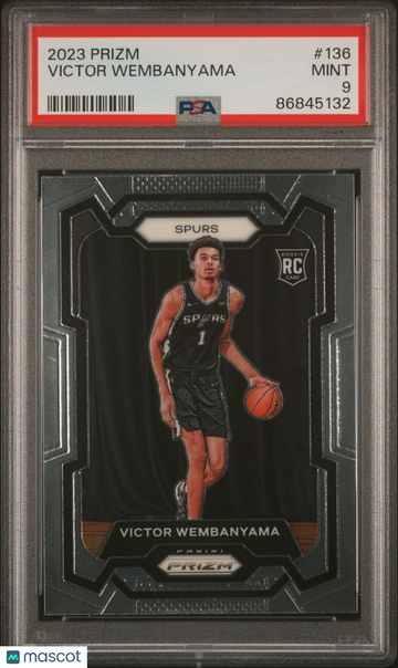 PSA 9 2023 Panini Prizm Victor Wembanyama #136