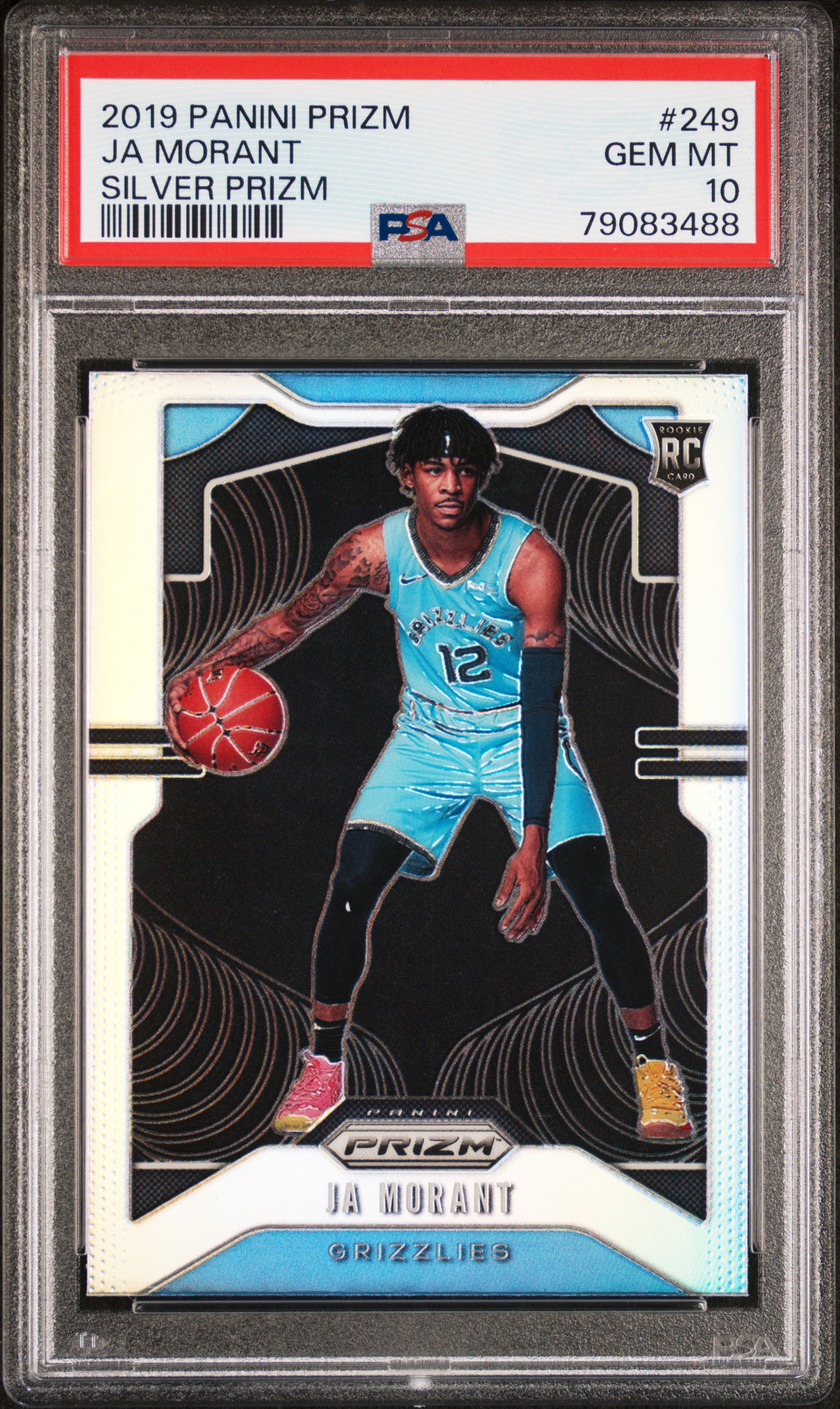PSA 10 2019 Panini Prizm Ja Morant Rookie RC Silver Prizm #249