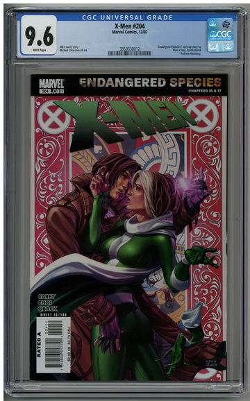 X-Men 204 CGC 9.6 Endangered Species Rogue & Gambit cover
