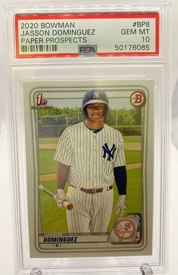 2020 Bowman Jasson Dominguez 1st Bowman ROOKIE PSA10 GEM MINT