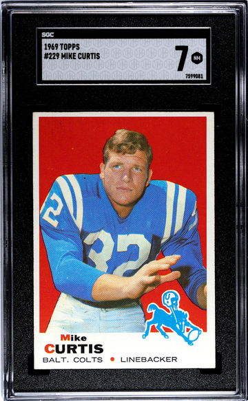 1969 Topps Mike Curtis #229 SGC 7