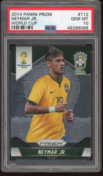 2014 prizm base Neymar psa 10