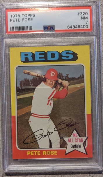 1975 Topps Pete Rose PSA 7