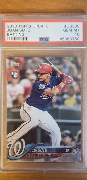 2018 TOPPS UPDATE JUAN SOTO PSA 10 US300 