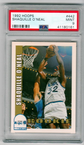 1992 Hoops Shaquille O'Neal PSA 9 Mint
