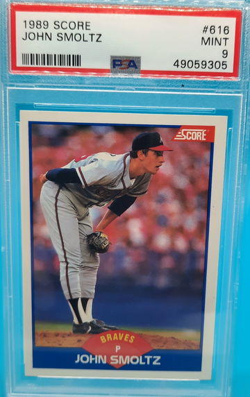1989 Score John Smoltz #616 PSA 9