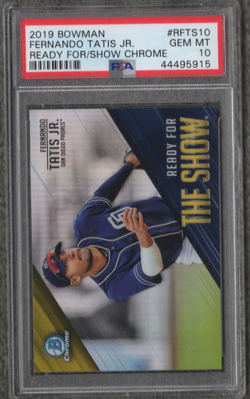 2019 Bowman Chrome Fernando Tatis Jr. Ready For The Show PSA 10