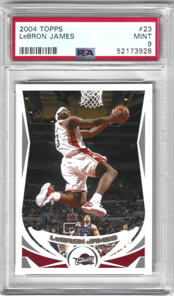 2004 Topps 23 Lebron James PSA 9 