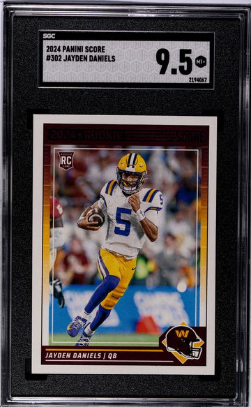 2024 Panini Score #302 Jayden Daniels SGC 9.5