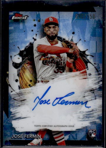 2024 Topps Finest FA-JF Jose Fermin Finest Autographed Rookie /150 St. Louis Cardinals