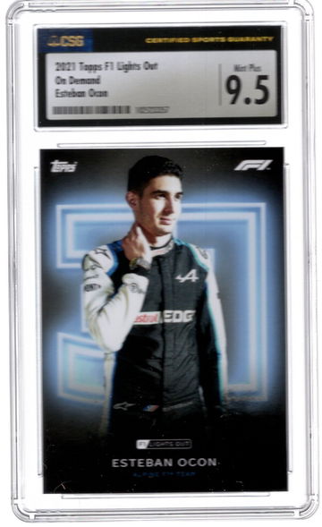 2021 Topps F1 Lights Out Esteban Ocon 9.5