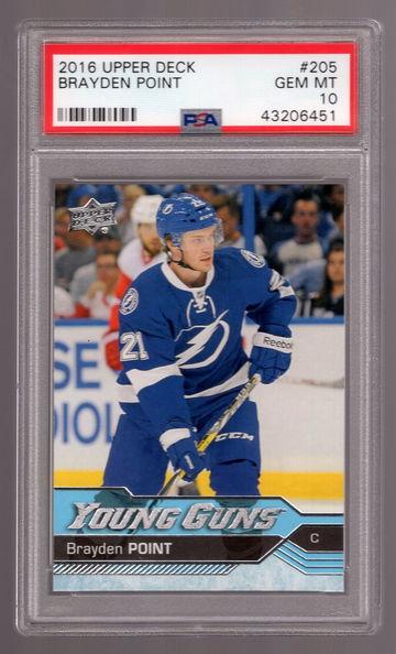 Brayden Point 2016-17 Upper Deck Young Guns RC