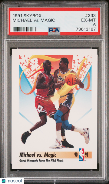 Michael VS. Magic 1991 Skybox #333 PSA 6