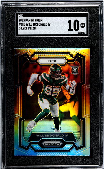 2023 Prizm #380 Will McDonald IV Silver Prizm SGC 10