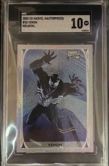 2020 Marvel Masterpieces #18 Venom Holofoil SGC 10