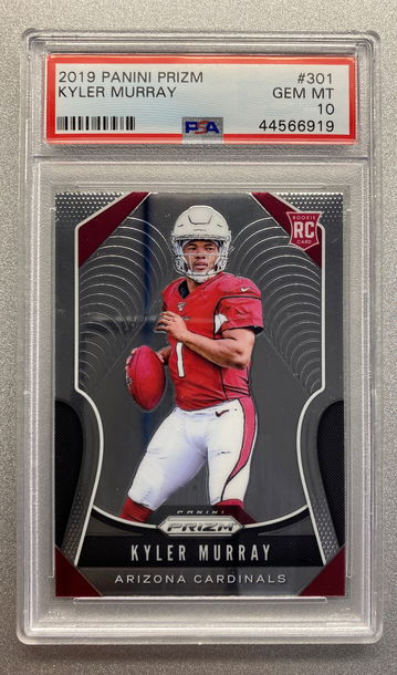 KYLER MURRAY 2019 PANINI PRIZM TRUE ROOKIE PSA 10 GEM MINT 