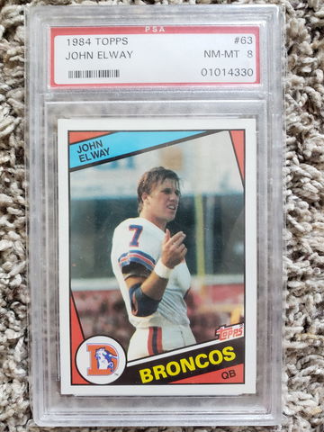1984 Topps John Elway PSA 8
