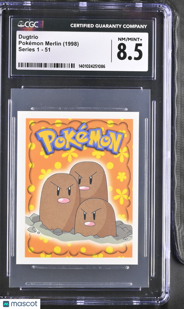 1998 Merlin Series 1 Dugtrio #51 CGC 8.5