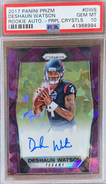 Deshaun Watson purple crystals auto /75