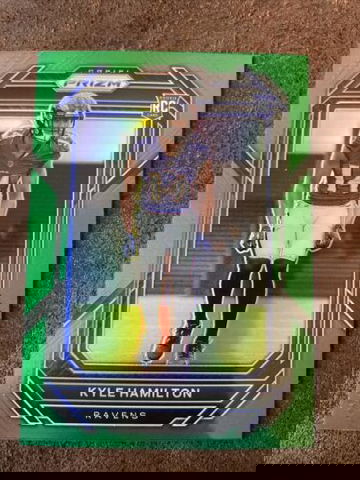 🔥2022 Prizm Green Prizm Kyle Hamilton RC Rookie #342 Baltimore Ravens