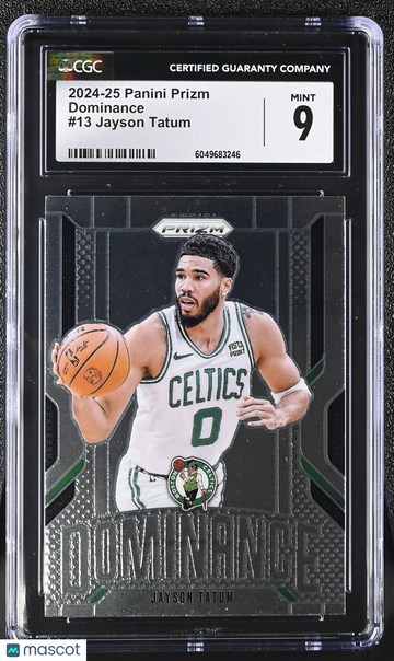2024-25 Panini Prizm Jayson Tatum #13 Dominance CGC 9