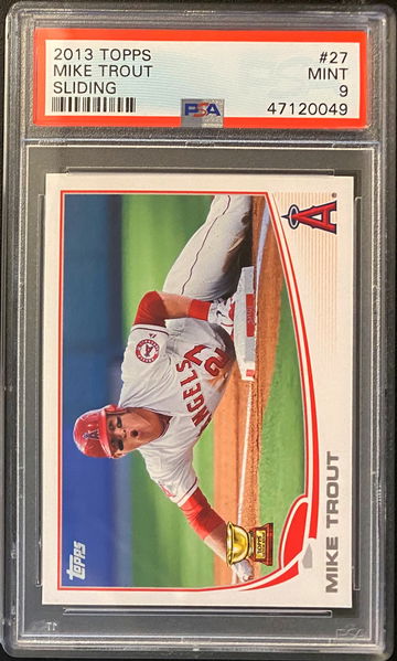 2013 Topps #27 Mike Trout Sliding