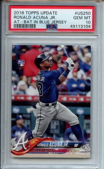 2018 Topps Update Ronald Acuna Jr. PSA 10 Braves #US250