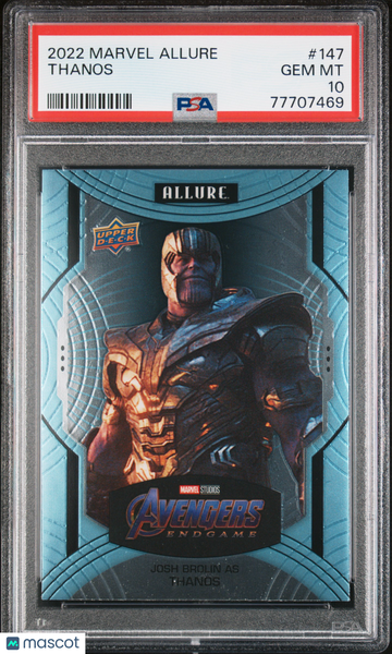 2022 Upper Deck Marvel Allure Thanos #147 PSA 10