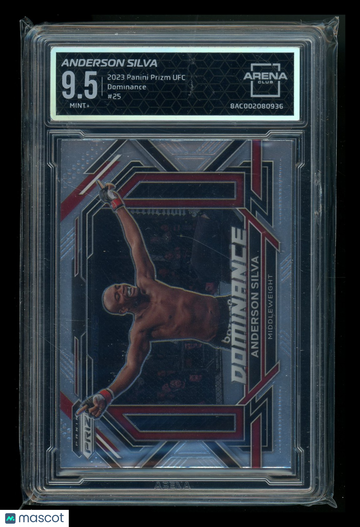 2023 Panini Prizm Dominance Anderson Silva #25 Arena Club 9.5
