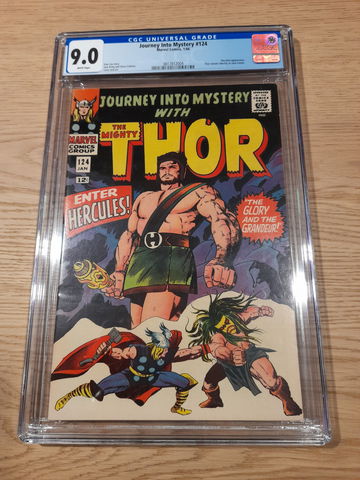 Journey into Mystery # 124, Marvel 1/1966, Thor reveals identity, CGC 9.0