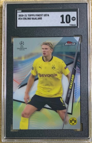 2020-21 Topps Finest UEFA Champions League #24 Erling Haaland