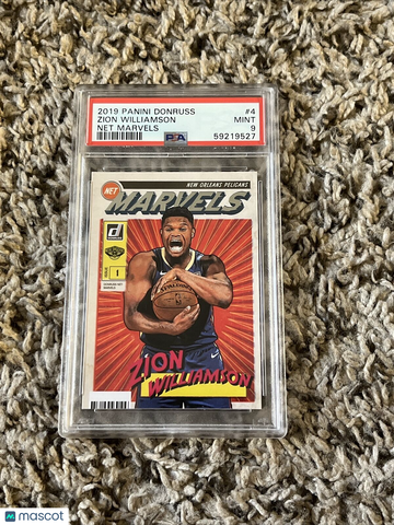 Zion Williamson Rookie Marvels Psa 9