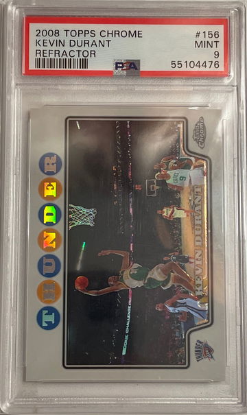 2008 Topps Chrome Kevin Durant Refractor PSA 9