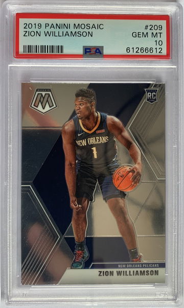 2019 Panini Mosaic Zion Williamson PSA 10 Gem Mint