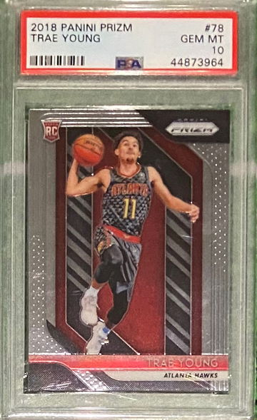 Trae Young 2018 Prizm Rookie PSA 10