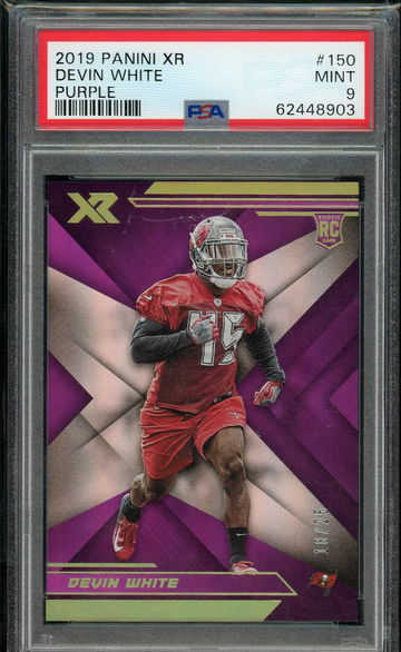 2019 Panini XR Devin White Purple /25 PSA 9 