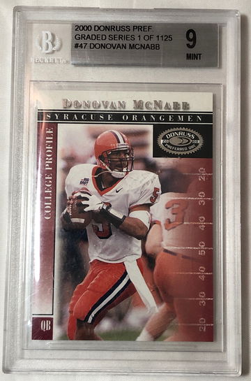 2000 DONRUSS PREF GRADED SERIES (1 of 1125) #47 DONOVAN McNABN MINT 9