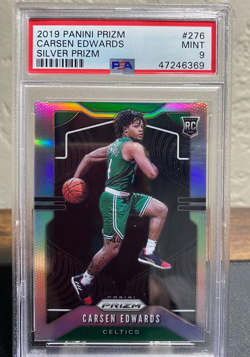 2019 Panini Prizm Carsen Edwards Silver Prizm PSA 10