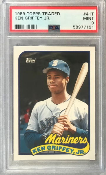 Ken Griffey Jr. Rookie Card - 1989 Topps Traded #41T - PSA 9 Mint - Seattle Mariners