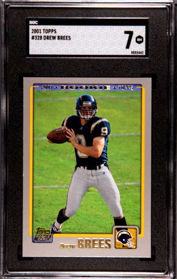 2001 Topps Drew Brees #328  RC SGC 7