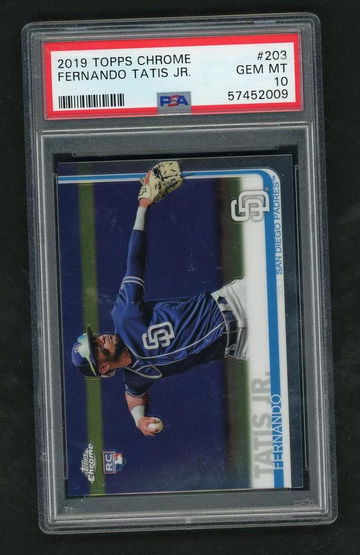 2019 Topps Chrome #203 Fernando Tatis Jr. Rookie PSA 10 Gem Mint San Diego Padres