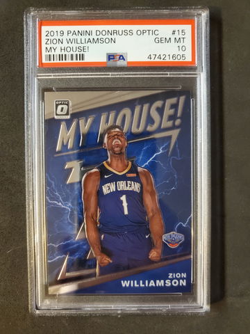 2019 Optic My House Zion Williamson PSA 10
