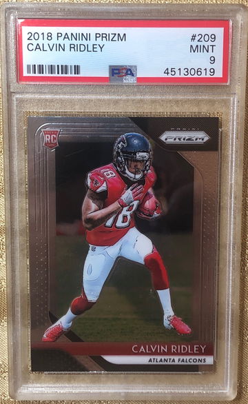2018 Panini Prizm Calvin Ridley Rookie Card PSA 9 Mint 