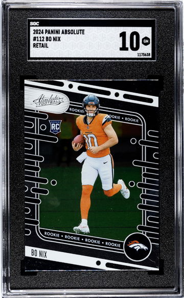 2024 Panini Absolute #112 Bo Nix Retail SGC 10