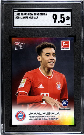 2020 Topps Now Bundesliga Jamal Musiala SGC 9.5 Mint+ #006