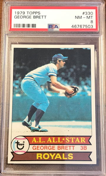 1979 Topps #330 GEORGE BRETT PSA 8