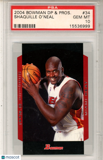 2004 Bowman Shaquille O'Neal #34 PSA 10