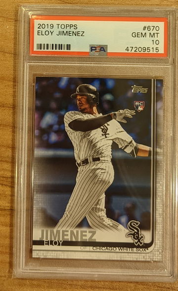 2019 Topps Series 2 Eloy Jimenez 670 RC PSA 10 GEM MINT