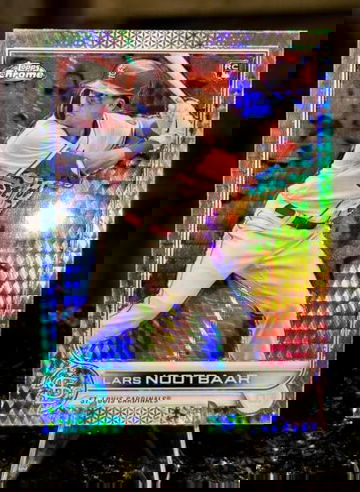 2022 Topps Chrome LARS NOOTBAR RC Rookie X-FRACTOR Refractor #19 Cardinals