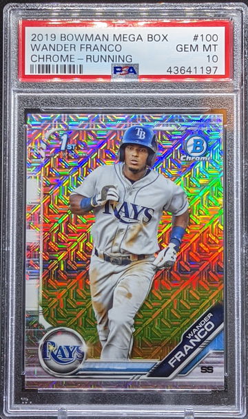 2019 Bowman Mega Box Wander Franco Mojo Refractor 1st PSA 10